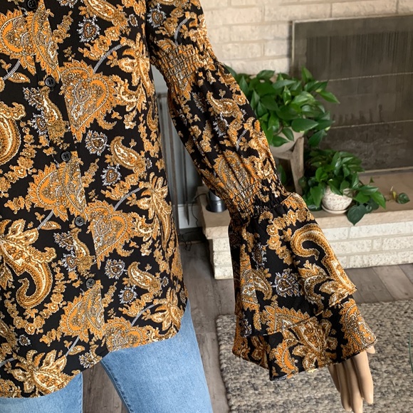 Michael Kors Long Sleeve Blouse Shirt - Picture 2 of 6